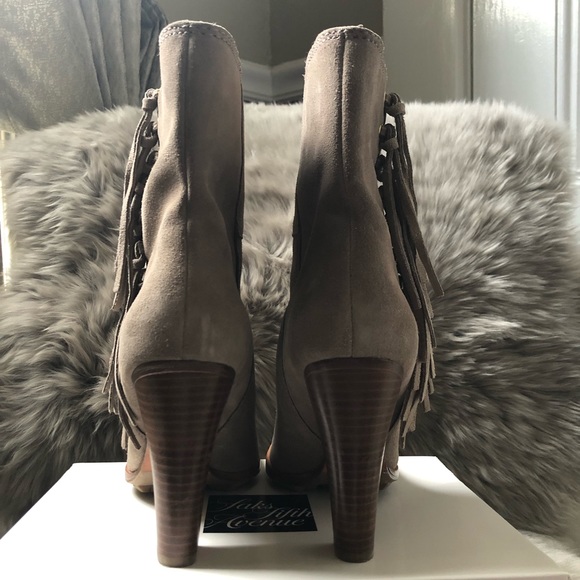 COACH Tassel Suede Ankle Boots - Picture 4 of 5